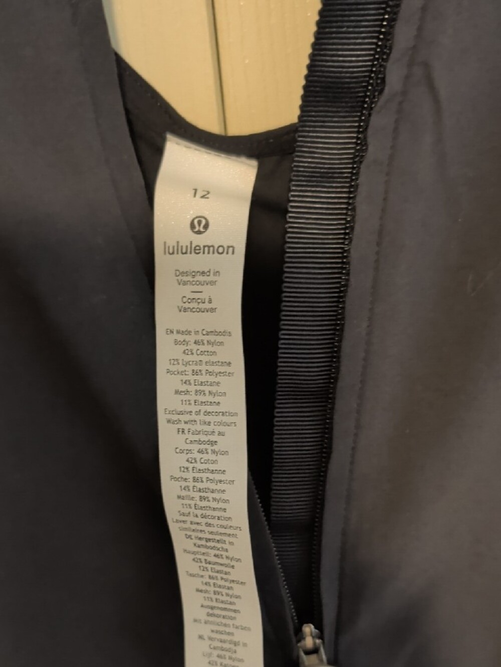 lululemon athletica Back In Time Black Sleeveless Zip-Front Utility Jumpsuit - Picture 7 of 10
